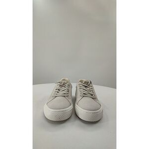 Quince Women Italian Suede Everyday Sneaker Almond Shoes 9